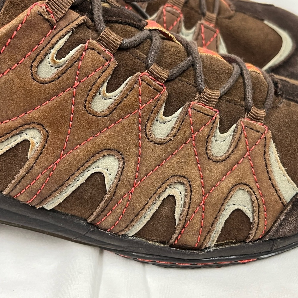 Jambu Women’s Brown & Orange Round Toe Lace Up Hiking Walking Shoes Sneakers 9M - Picture 7 of 16